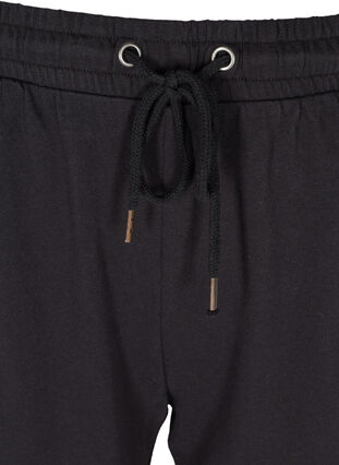 Sweatpants i bomull med fickor, Black, Packshot image number 2