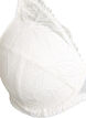 Vadderad spets-BH med bygel, Vit, Packshot image number 2