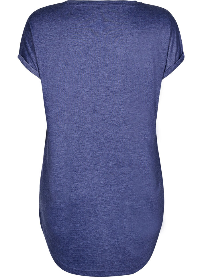 Kort&auml;rmat nattlinne med texttryck, , Packshot image number 1