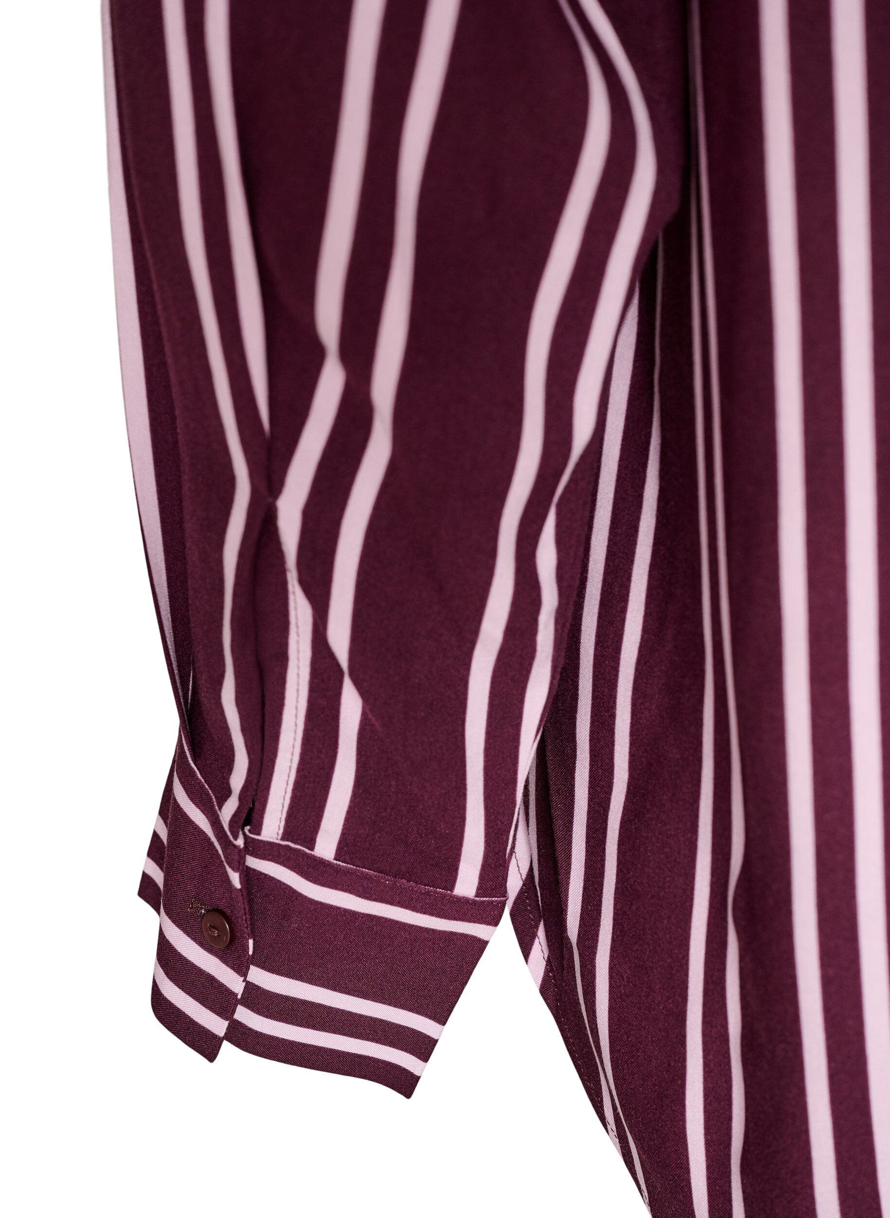 ZizziRandig nattskjorta, M&ouml;rk Bordeaux, Packshot image number 3