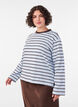 Bas-t-shirt med l&aring;nga &auml;rmar, Bl&aring;, Model image number 3