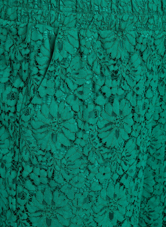 Spetsiga byxor med hög midja och fickor, Grön, Packshot image number 2