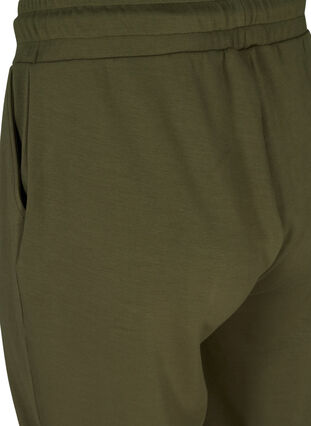 Sweatpants med fickor och dragsko, Ivy Green, Packshot image number 3