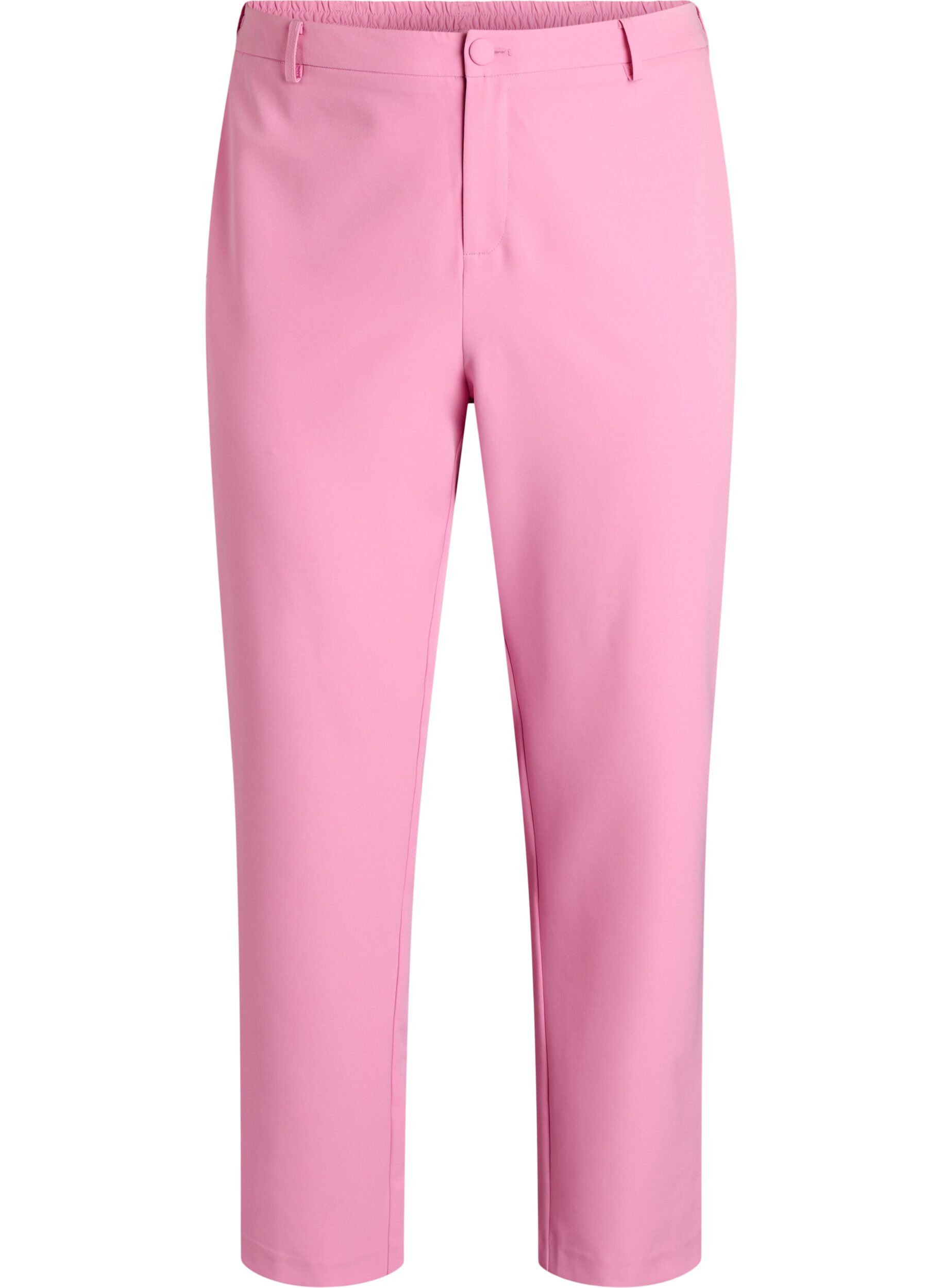 ZizziByxor med fickor och raka ben, Rosa, Packshot image number 0