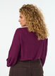 Blus med struktur och 3/4-&auml;rmar, Lila, Model image number 2