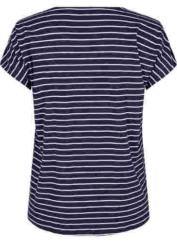 T-shirt i bomull med ränder, Night Sky W. Stripe, Packshot image number 1