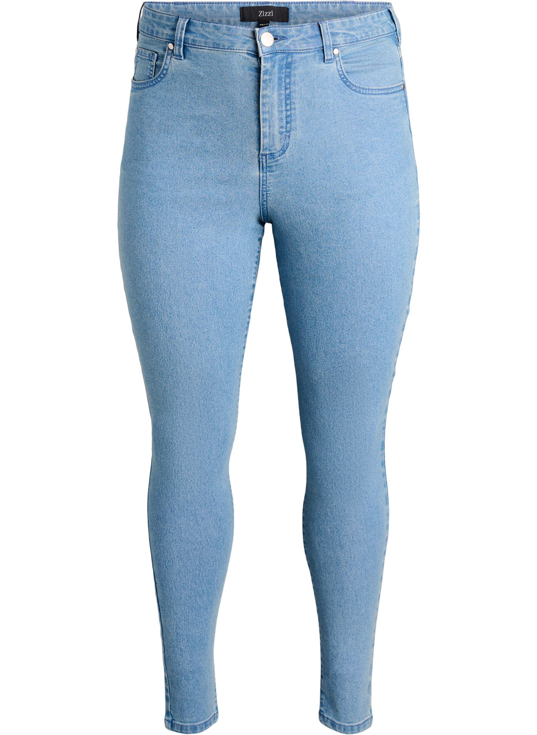 Amy jeans med h&ouml;g midja och supersmal passform