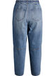 Barrel jeans med h&ouml;g midja, Bl&aring;, Packshot image number 1
