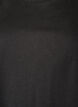T-shirt med asymmetrisk spetskant, Svart, Packshot image number 2