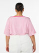 T-shirt i TENCEL&trade; Lyocell med r&auml;nder, Rosa, Model image number 2