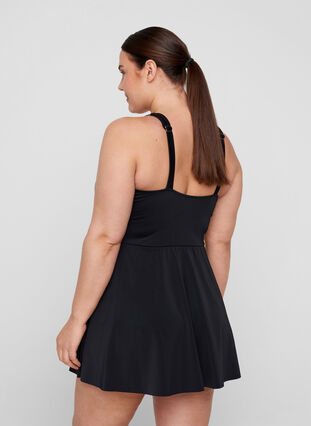 Tankini med kjol och strass, Black, Model image number 1