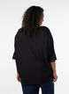 L&ouml;s t-shirt i viskosjersey, Svart, Model image number 2