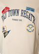 T-shirt med texttryck och m&auml;rken, Beige, Packshot image number 2