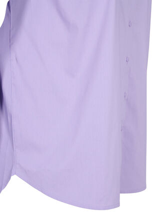 Långärmad skjorta med hög manschett, Lavender, Packshot image number 3