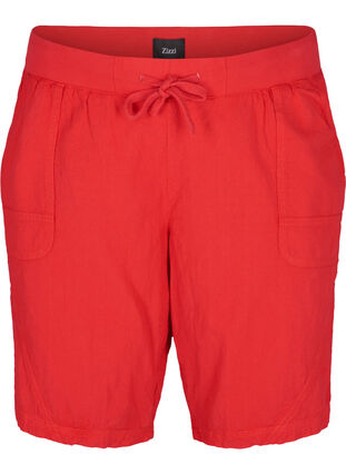 Bekväma shorts, Lipstick Red, Packshot image number 0