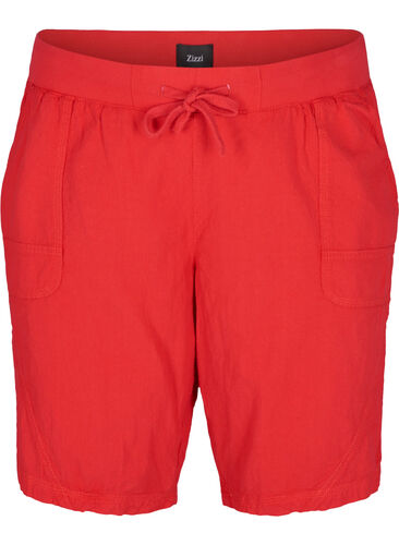 Bekväma shorts, Lipstick Red, Packshot image number 0