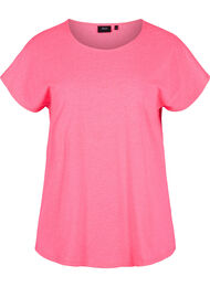 Neonfärgad t-shirt i bomull, Neon Pink