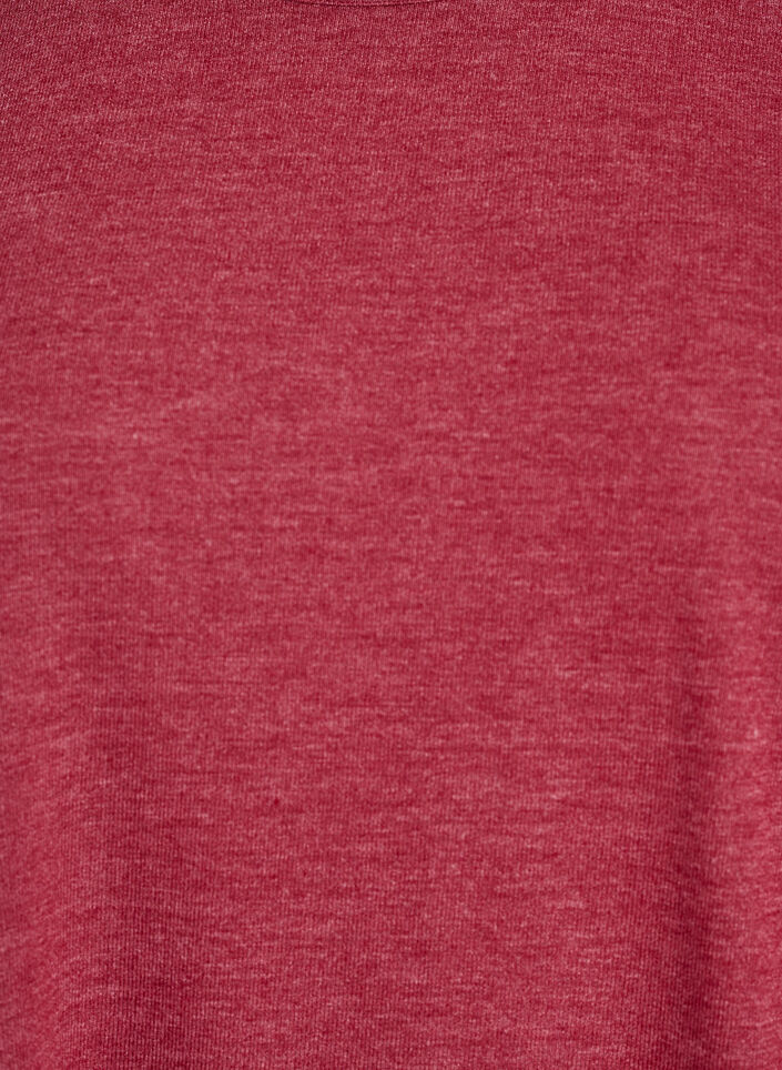 Jerseyblus med 3/4-&auml;rm, R&ouml;d, Packshot image number 2