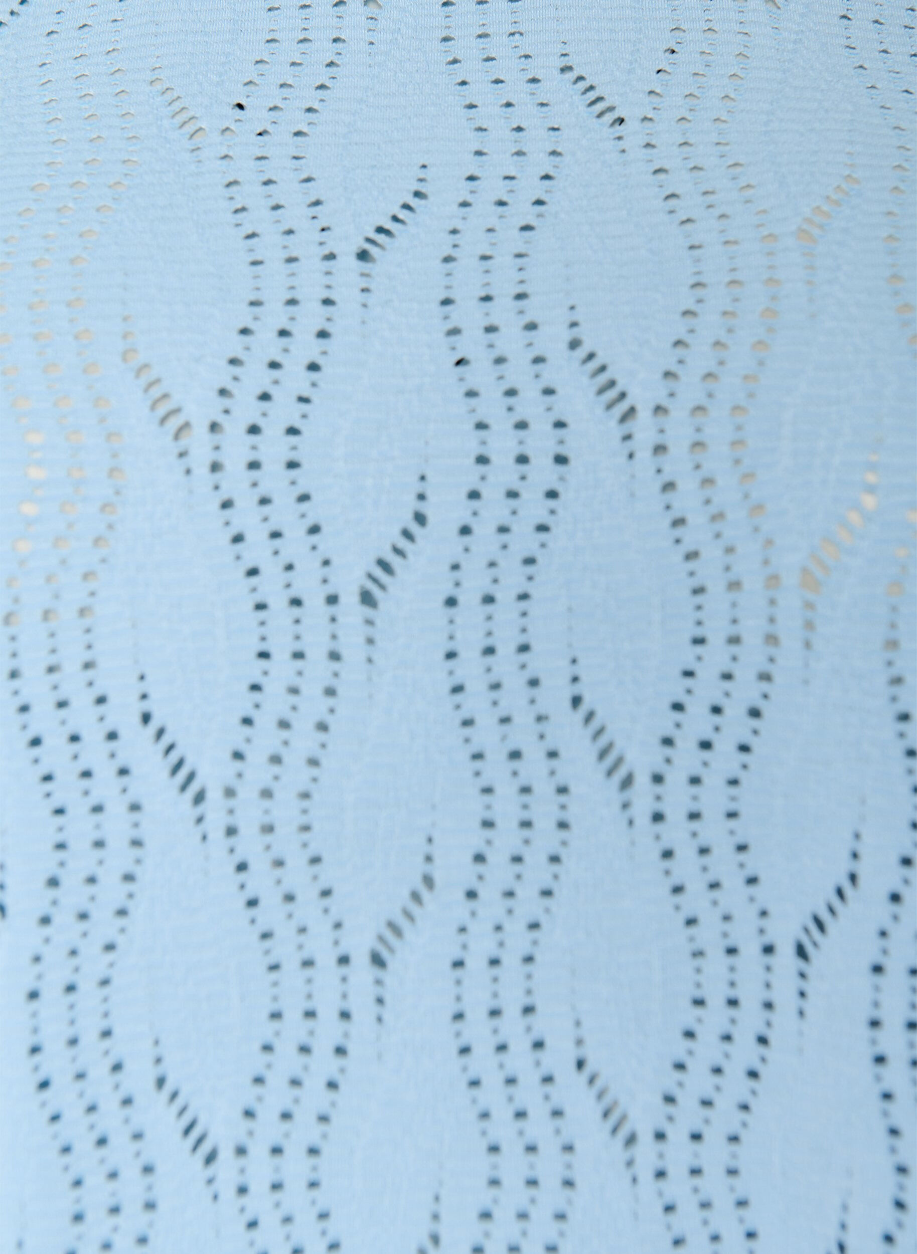 Zizzi T-shirt i jersey med h&aring;lm&ouml;nster, Bl&aring;, Packshot image number 2