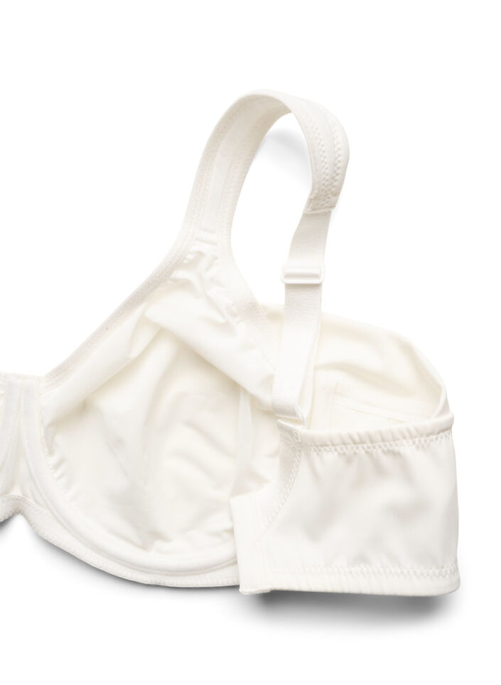 Comfort-BH med spets och formpressade kupor, Vit, Packshot image number 3