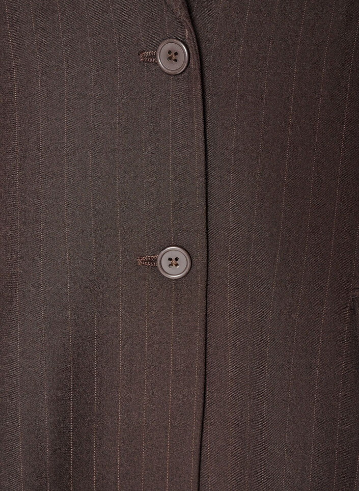 Kavaj med fickor och slitsar, Brun, Packshot image number 2