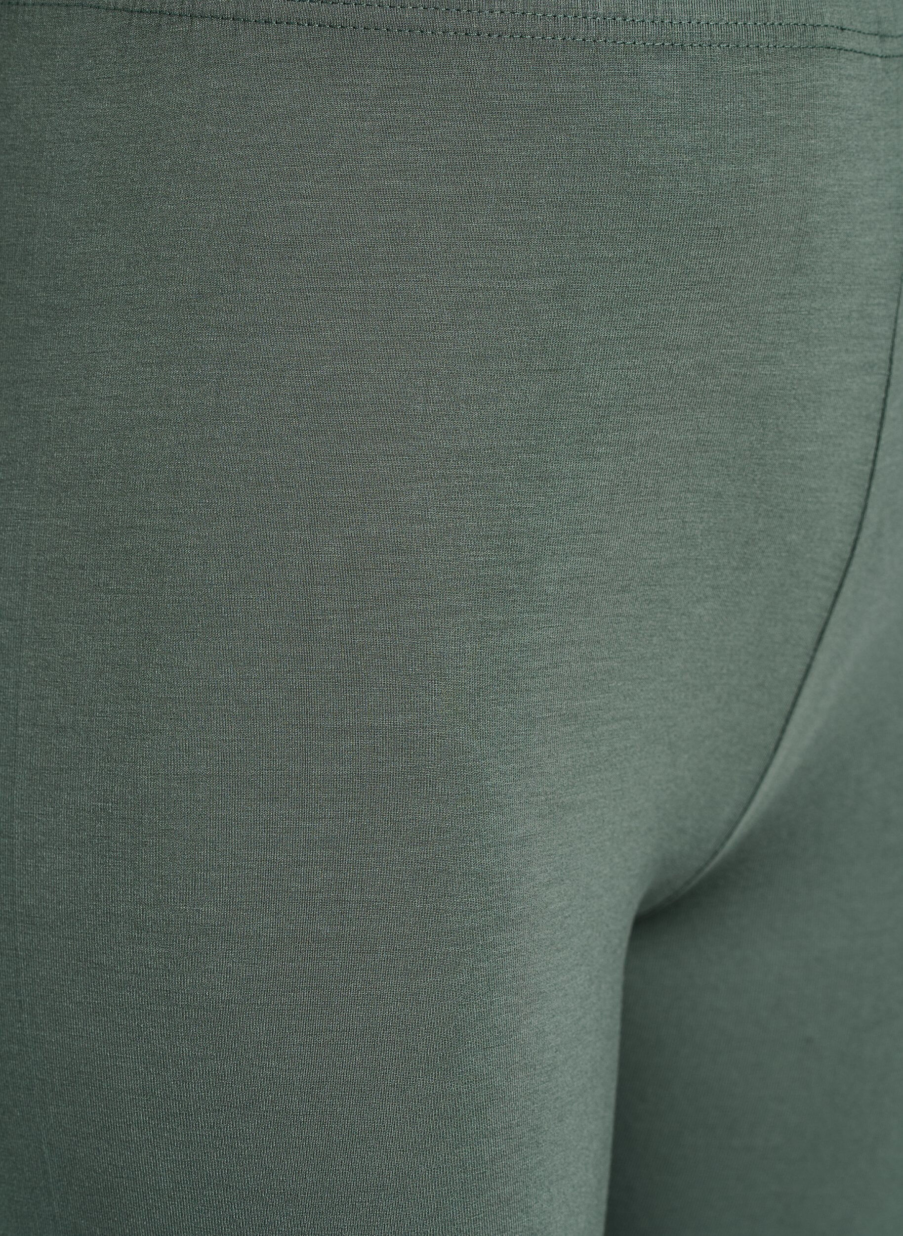 Zizzi 3/4 bas-leggings, Gr&ouml;n, Packshot image number 2