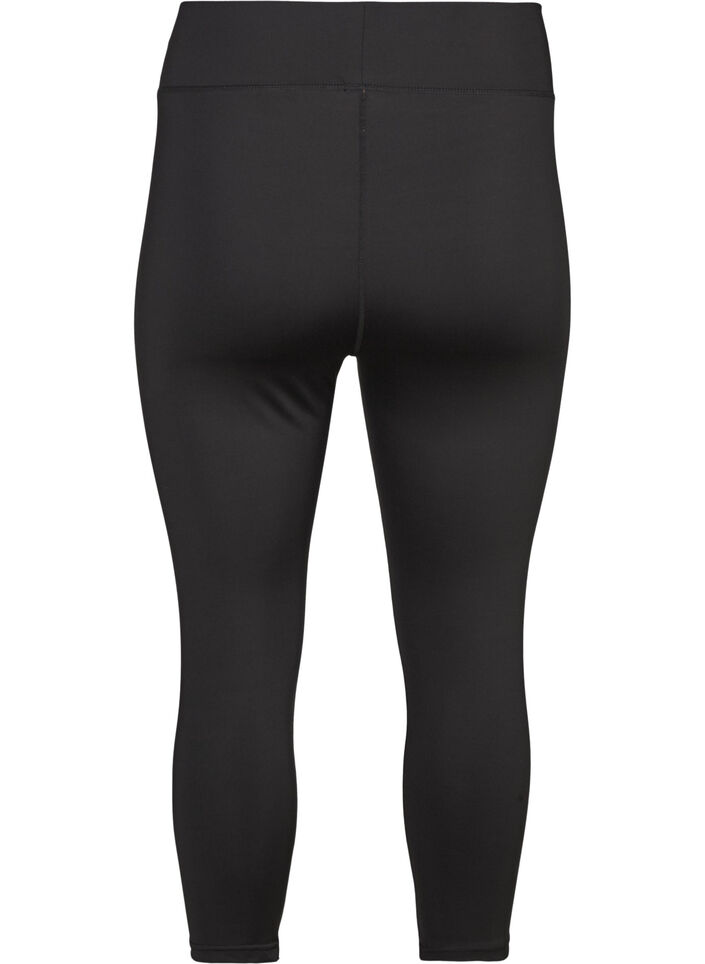 Tr&auml;ningstights med 3/4-l&auml;ngd, Svart, Packshot image number 1