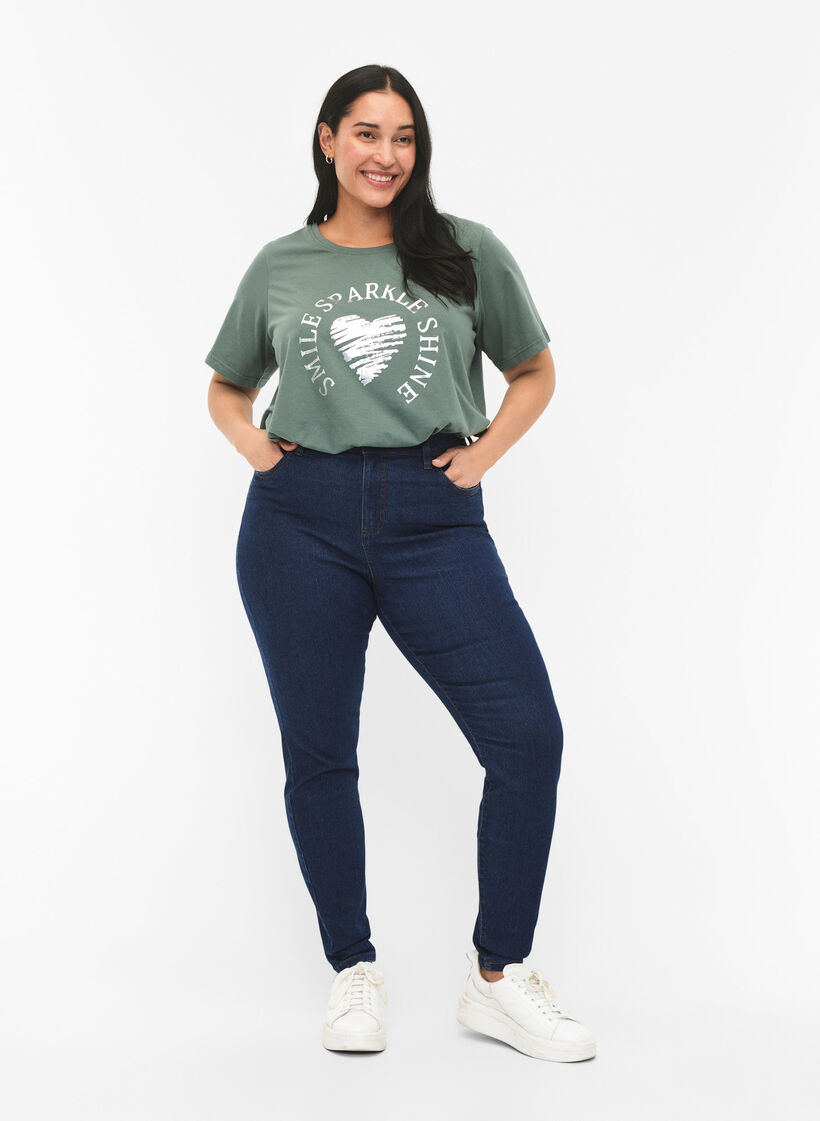 Jeans med super slim passform, Bl&aring;, Model image number 0