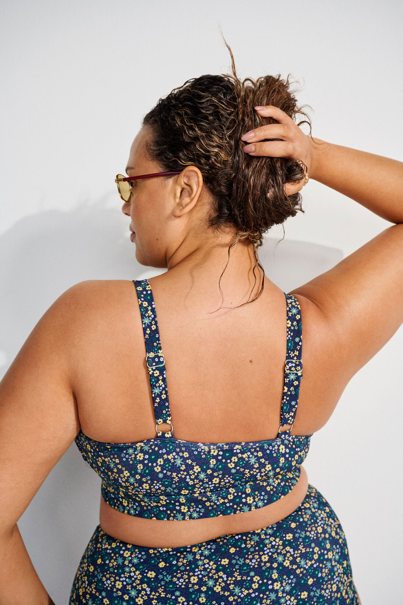 Zizzi Blommig bikini, , Model