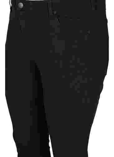 Extra slim Sanna jeans med normalhög midja, Black, Packshot image number 2