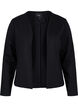 Enfärgad kort öppen blazer, Black, Packshot image number 0
