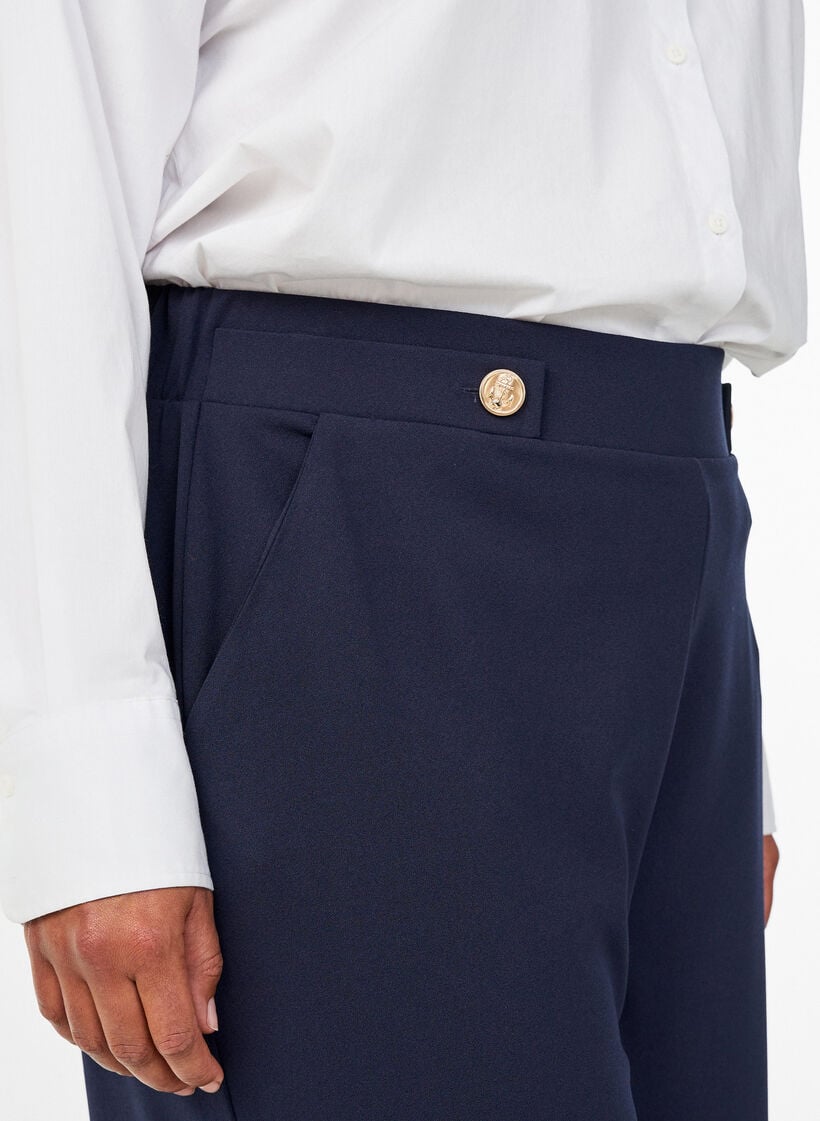 L&ouml;sa byxor med fickor, Bl&aring;, Model image number 3