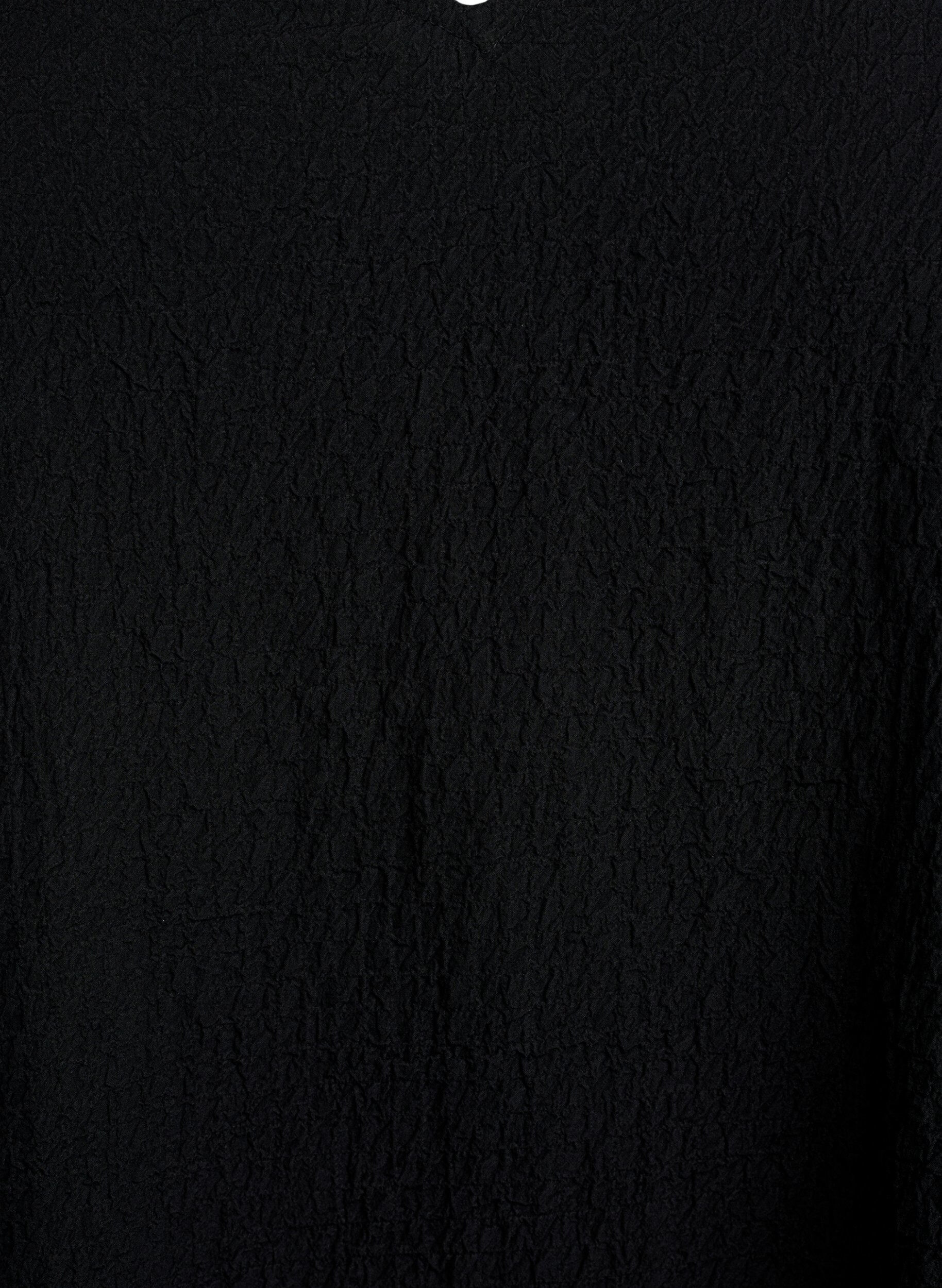 Zizzi FLASH - Kort&auml;rmad kl&auml;nning med V-ringning, Svart, Packshot image number 2