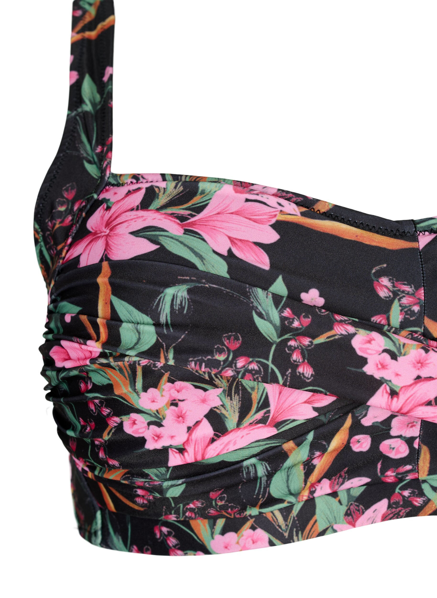 Zizzi Bikinitopp med tryck, Palm Leaf AOP, Packshot image number 2
