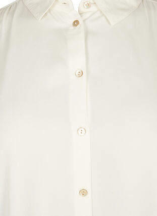 Lång skjorta i viskos med knappar, Snow White, Packshot image number 2