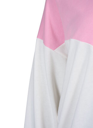 Sweatshirt med colour-block, C. Pink C. Blocking, Packshot image number 3