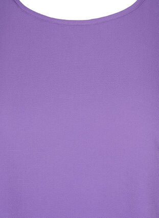 Topp med korta ärmar och rund halsringning, Deep Lavender, Packshot image number 2