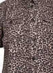 Jeansklänning med leopardmönster, Brun, Packshot image number 2