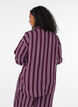 Randig nattskjorta, M&ouml;rk Bordeaux, Model image number 2