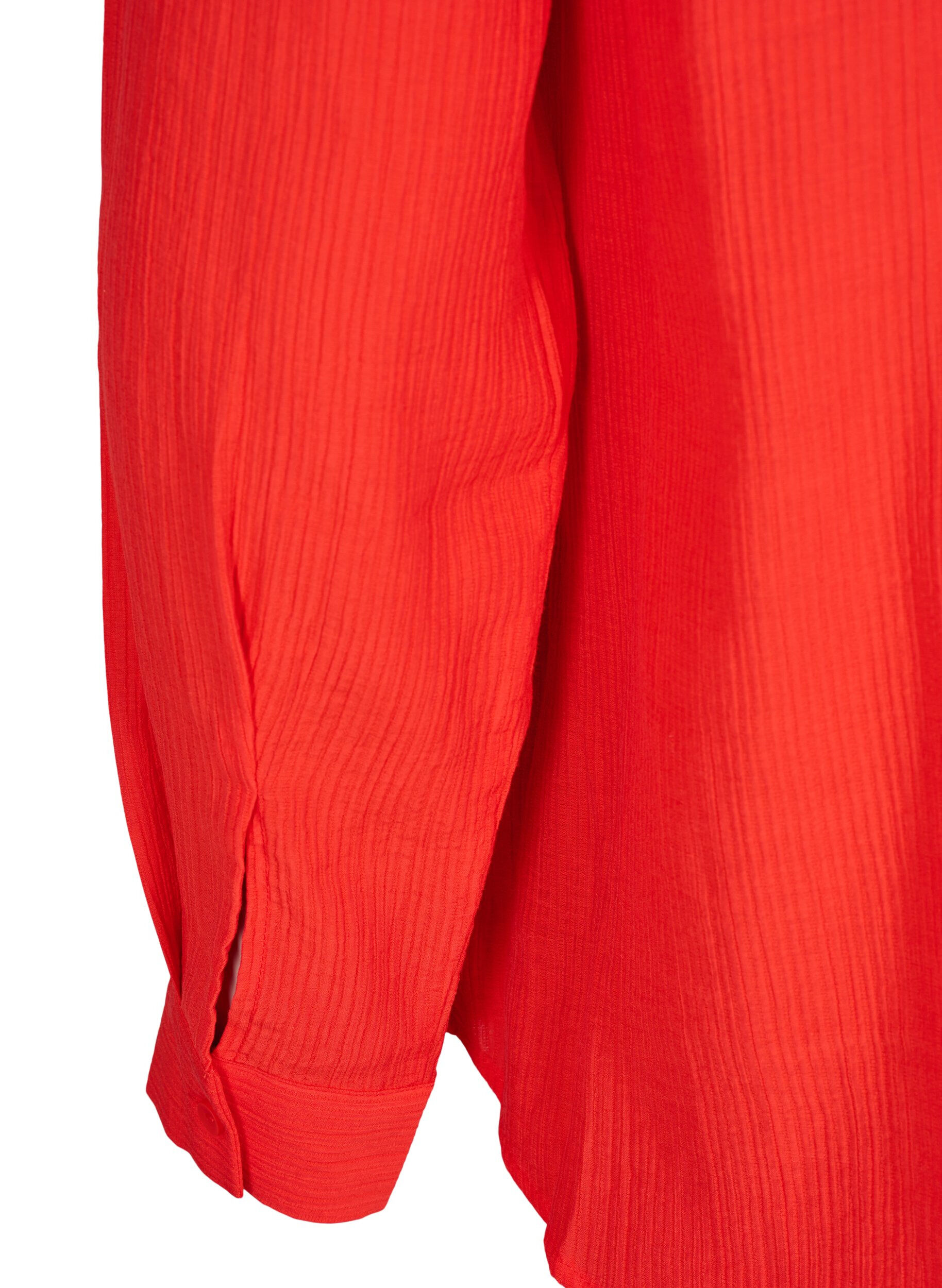 Zizzi Skjorta med randig textur, R&ouml;d, Packshot image number 3