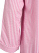 Pyjamasskjorta i seersucker med l&aring;nga &auml;rmar, Rosa, Packshot image number 3