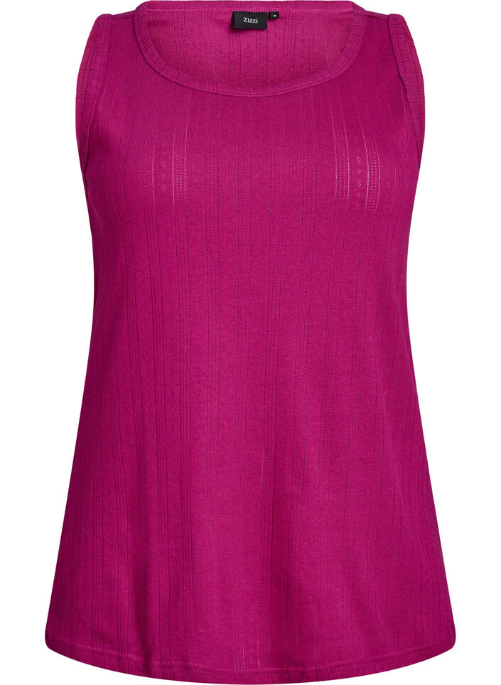 Nattlinne i ekologisk bomull med texturerat m&ouml;nster, Rosa, Packshot image number 0