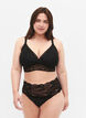 Spets Bralette med bakdetalj, Black, Model image number 2