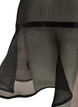 Kort kl&auml;nning i organza med volangkant, Svart, Packshot image number 3