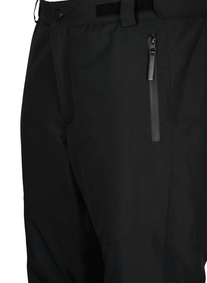 Skidbyxor med fickor och justerbar midja, Svart, Packshot image number 2