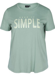 T-shirt i bomull med tryck, Chinois Green SIMPLE