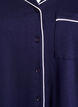 Pyjamasskjorta i bomull med br&ouml;stficka, Bl&aring;, Packshot image number 2