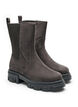 Chunky boot i mockaimitation, Brun, Packshot image number 1