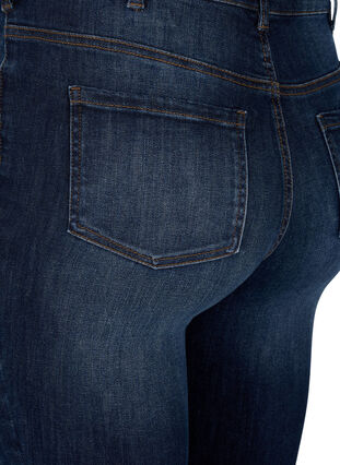 Mycket åtsittande jeans med hög midja, Dark Blue, Packshot image number 3