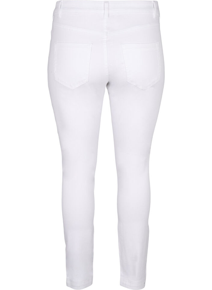 Viona jeans med normal midja, Vit, Packshot image number 1